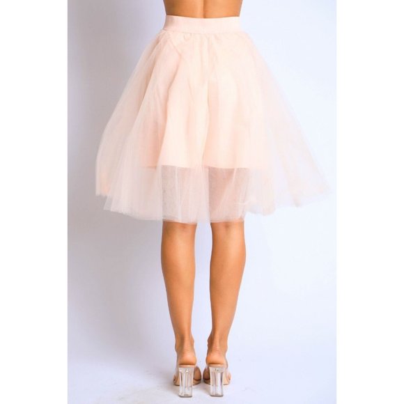Women Princess Tulle Knee Length A Line Ballet Skirt Underskirt tutu skirt - Picture 5 of 5